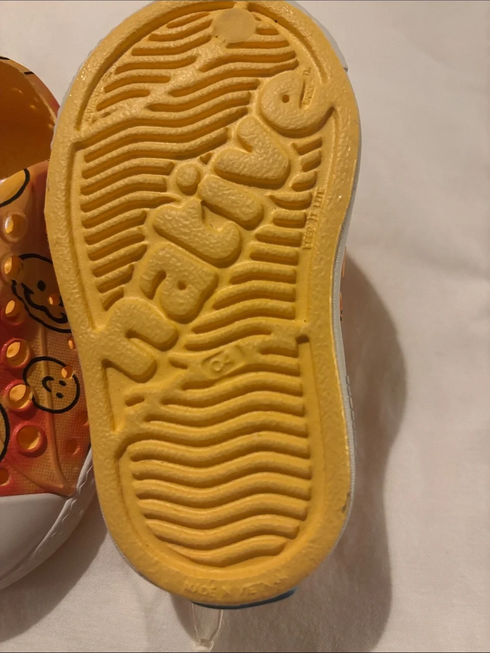 Native Kids Smiley Water Shoes - Orange/Yellow